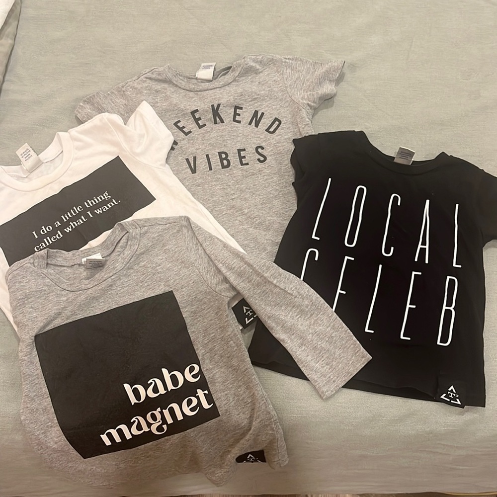Bundle of Trilogy T3 t shirts used condition - perfect for outdoor playdates